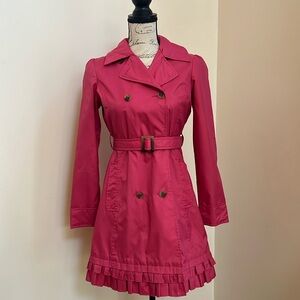 Lands’ End Kids Girls Ruffle Trench Coat | NWT | M (10-12)